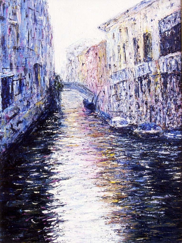 Canal City No.5, Oil on Canvas, 24x18in